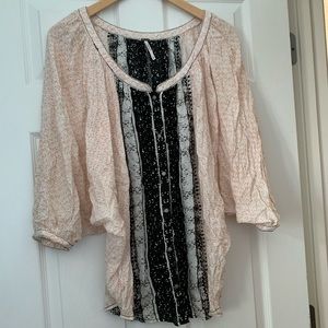 Free People Patterned Blouse